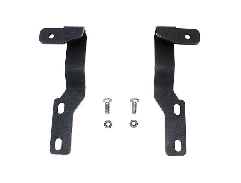 GREATUS LED Light Pod Metal Hood Mount Bracket Kit/Ditch Hood Light Brackets Compatible with 2005-2015 2nd Gen Toyota Tacoma - Black - Image 1